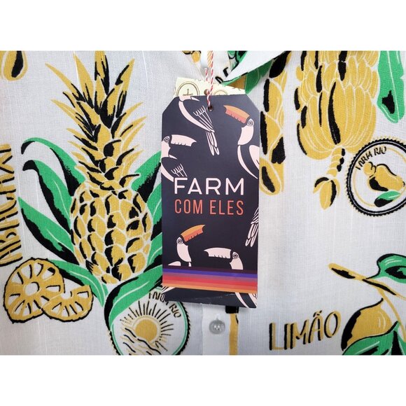 FARM RIO Juice Tropical Viscose Shirt - Picture 9 of 12